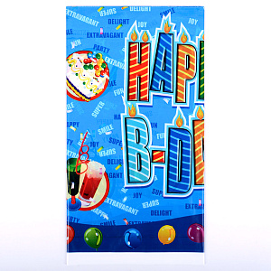 Скатерть одноразовая 108х180см Яркая полиэтилен 000000000001210168