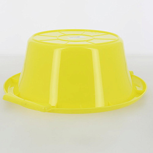 Таз 5л ШЕФ ПОЛИМЕР круглый с ручками. Прочный. При нагрузках не деформируется. Пригоден для пищевых продуктов. Желтый. Полипропилен 000000000001209408