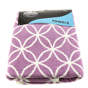 Полотенце 70х140см ПОСУДА ЦЕНТР махровое лаванда хлопок 000000000001189144