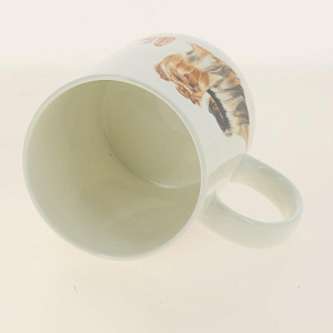 Кружка 420мл Человек собаке друг Йоркширский терьер костяной фарфор 000000000001193682