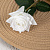 Цветок искусственный Роза Real Touch 42,5см белая 000000000001218364