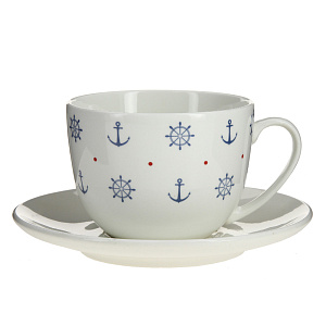 Чайная пара 370мл Якорь Кубаньфарфор 000000000001172250