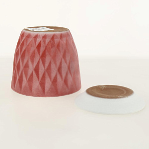 Горшок для цветов декоративный керамический Ромб красно-белый №2 3л ГК 18 000000000001200885