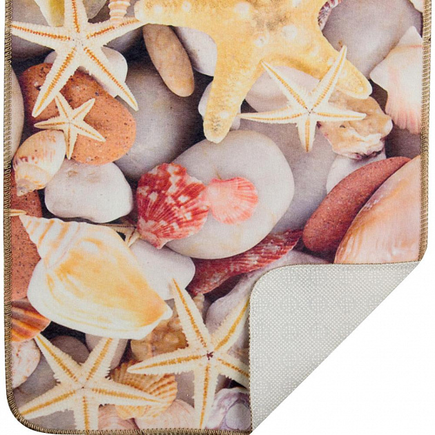 Комплект ковриков Морские звезды 2шт (70х50,50х50) Цифровая фото-печать Микрополиэстер "KECE" DR-61002 000000000001199945