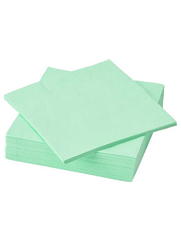 Салфетка бумажная 12шт 33см Веселая Затея Пастель мятный 000000000001211899