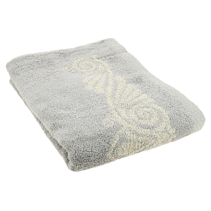 Полотенце 70х140см CLEANELLY Линтео махровое Плотность 500гр серое пестроткань 80% хлопок 20% лен 000000000001206870