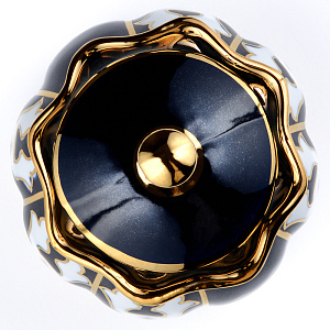 Сахарница Пахта 450мл ASIA PORCELAIN с титановым напылением фарфор 000000000001204891