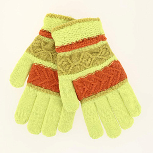 Перчатки унисекс зимние узор р-р7-9 100%пэ 000000000001182604