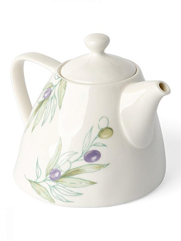 Чайник заварочный 550мл DE'NASTIA Оливки фарфор 000000000001217747