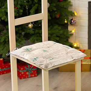 Сидушка "Этель" Beautiful Сhristmas 42х42х7см, 100% хлопок, саржа 190гр/м2 5215715 000000000001202361