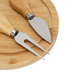 Доска сервировочная для сыра с приборами 28х18х1,5см бамбук Доска сервировочная для сыра с приборами 28х18х1,5см бамбук 000000000001221642