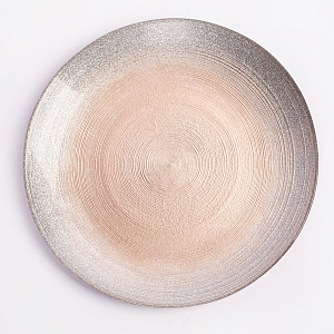 Тарелка десертная 21см GLASSCOM перламутр gold стекло 000000000001213208