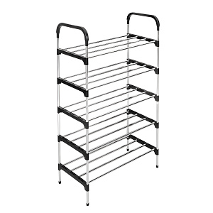 Обувница 5-ти ярусная 57х26х100см LUCKY металл/пластик 000000000001222576