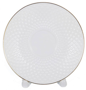 Набор чайный фарфор 4шт 2 чашки 220мл + 2 блюдца квадратная подарочная упаковка ДАРИЯ Balsford 101-01018 000000000001193962