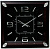 Часы настенные 34,8х34,8х4,2см GUTERWAHI квадратные черные 000000000001213645