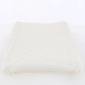 Полотенце махровое 100х150см СОФТИ Ромб светло-бежевый хлопок 100% 000000000001214706