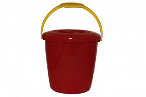 Ведро 10л ИНТЕРМ с крышкой мерное с утолщенной стенкой полипропилен Б06 000000000001204528
