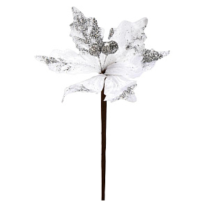 Декоративное украшение цветок 16 см белый 000000000001225528