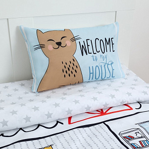 Комплект постельного белья "Этель" 1,5сп My sweet home 143х215см, 150х214см, 50х70см-1шт, 100% хлопок, бязь 4702799 000000000001200165