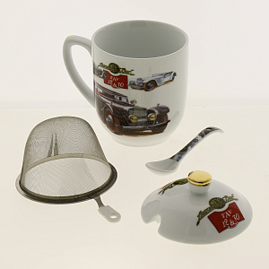 Кружка-заварник с ложкой, 350мл 000000000001171137