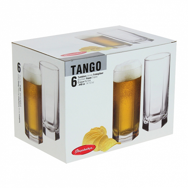 TANGO Набор стаканов для пива 6шт 440мл PASABAHCE стекло 000000000001007421
