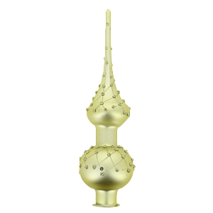 Верхушка для елки 20см БИРЮСИНКА Восторг золото стекло 000000000001207634