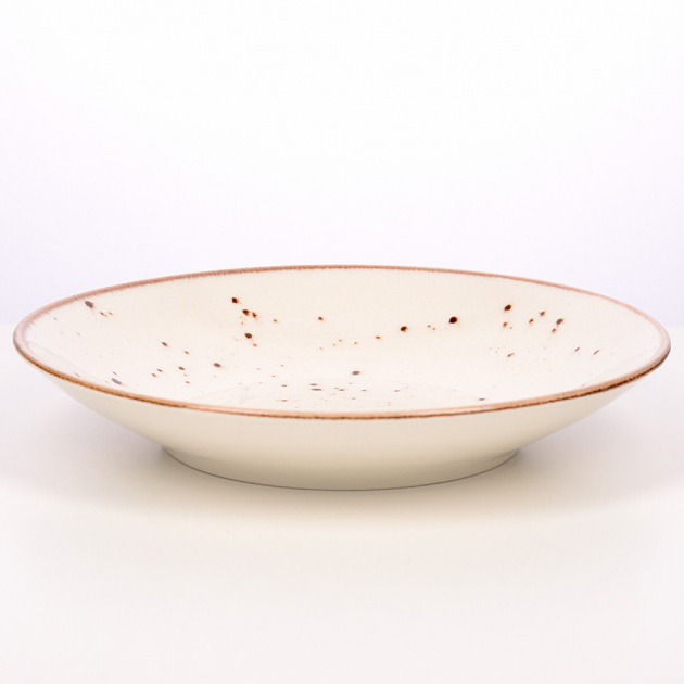 Набор столовой посуды 24 предмета TULU PORSELEN Deniz (тарелки:обеденная 26см-6шт,суповая 21см-6шт,десертная 21см-6шт,салатник 16см-6шт) MILKY фарфор 000000000001210101