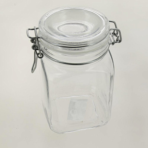 KREMLIN Банка для сыпучих продуктов 1,05л PASABAHCE металлическая клипса стекло 000000000001128657