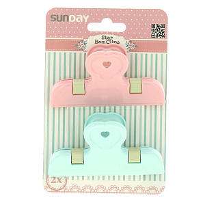 Клипсы для пакетов 2шт SUN PLASTIK пластик 000000000001189223