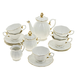 Чайный набор Натали Коралл, 250мл, 15 предметов 000000000001171344