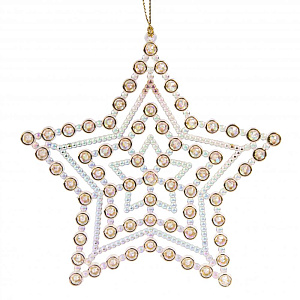 Декоративное украшение 0,6х12х14см ФЕНИКС-ПРЕЗЕНТ Снежинка/звездочка полиэтилен 000000000001179881