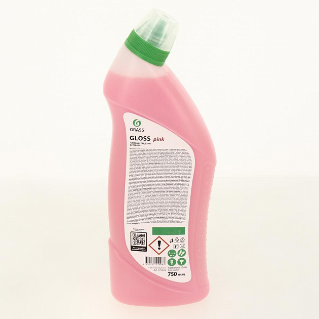 Чистящее средство для сантехники GRASS Gloss pink 750мл 125543 000000000001202061