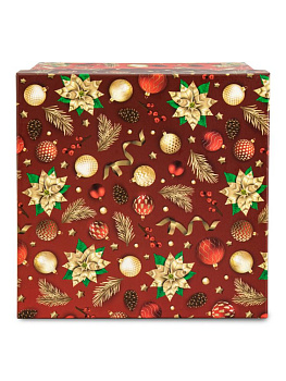 Коробка подарочная 21х21х21см ЗОЛОТАЯ МАГИЯ куб 000000000001228414