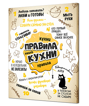 Картина на холсте 40х50см ПОСТЕР-ЛАЙН Кухня Экологически чистые материалы и высококачественная печать делают изображение ярким и красочным 000000000001206826