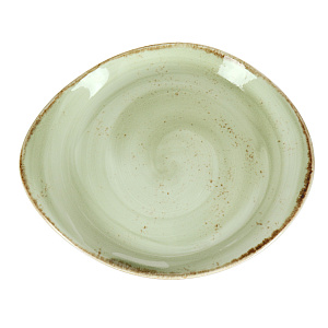 Ассиметричная тарелка Craft Steelite, зеленый, 25 см 000000000001123945