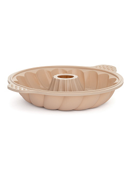 Форма для выпечки 28x6,5см DE'NASTIA с отверстием бежевый силикон 000000000001219664