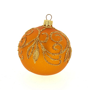 Декоративное украшение 9см Шар 4,5 БИРЮСИНКА Сияние стекло 000000000001191680