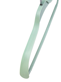 Набор вешалок 3шт41смFORAширокое плечо хромированный крючок пастель полипропилен 000000000001228695