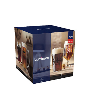 ВРЕМЯ ДЕГУСТАЦИЙ Набор для пива 4шт LUMINARC Крафтовое пиво стекло P7623 000000000001201055