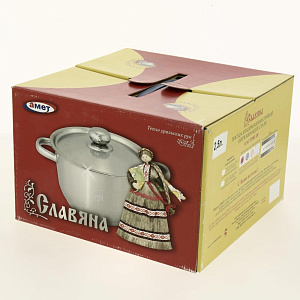 Кастрюля 2.5л Славяна с металлической обочкой,ручкой нержавеющая сталь АМЕТ 1с240001741 000000000001197278