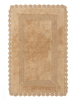 Коврик для ванной 60x100см DE'NASTIA кружево золотой хлопок 100% 000000000001207087