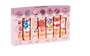 Набор из 7 вафельных полотенец с вышивкой в декоративной упаковке. Яркий дизайн. Станет прекрасным подарком хозяйкам на кухню. 000000000001195923