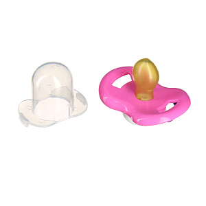 Соска-Пустышка Веселые животные Lubby, от 0 месяцев, латекс 000000000001135432