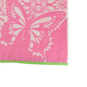 Полотенце махровое Macaone rosa Сleanelly, пестротканое, 70х130 см, пл.400 000000000001126116