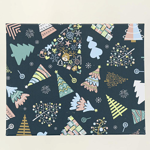 Коробка подарочная 21x17x11см РУТАУПАК В ожидании праздника прямоугольная 000000000001208349