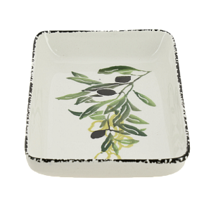 Блюдо сервировочное 18х11см CERA TALE Оливки глазурованная керамика 000000000001207964