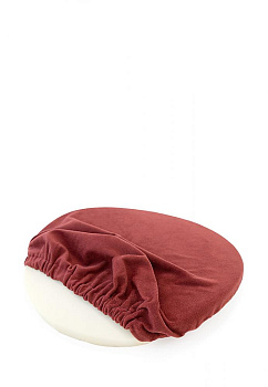 Круглая подушка на стул DeNASTIA 31,5см бархатная, цвет бордовый P111190 000000000001200414