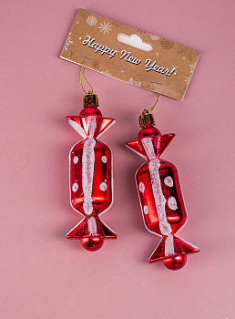 Декоративное украшение Конфетка 12,5см 2шт MANDARIN пластик 000000000001209388