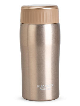 Термокружка 320мл золото нержавеющая сталь/пластик 000000000001226945