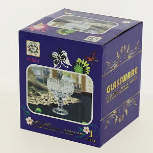Конфетница на ножке 11х13см Солнце M020129/R030674 стекло 000000000001179261